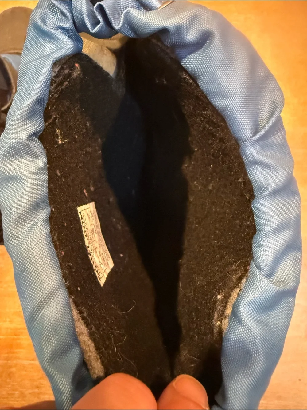 Sorel Youth Flurry Winter Snow Boot Waterproof Black Blue Sz US 4 EU 35